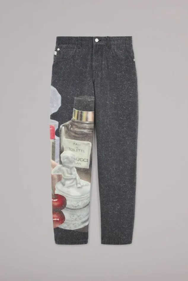Women Fiorucci Gloria Graphic Jeans Black Black Women Fiorucci Gloria Graphic Jeans Black Black
