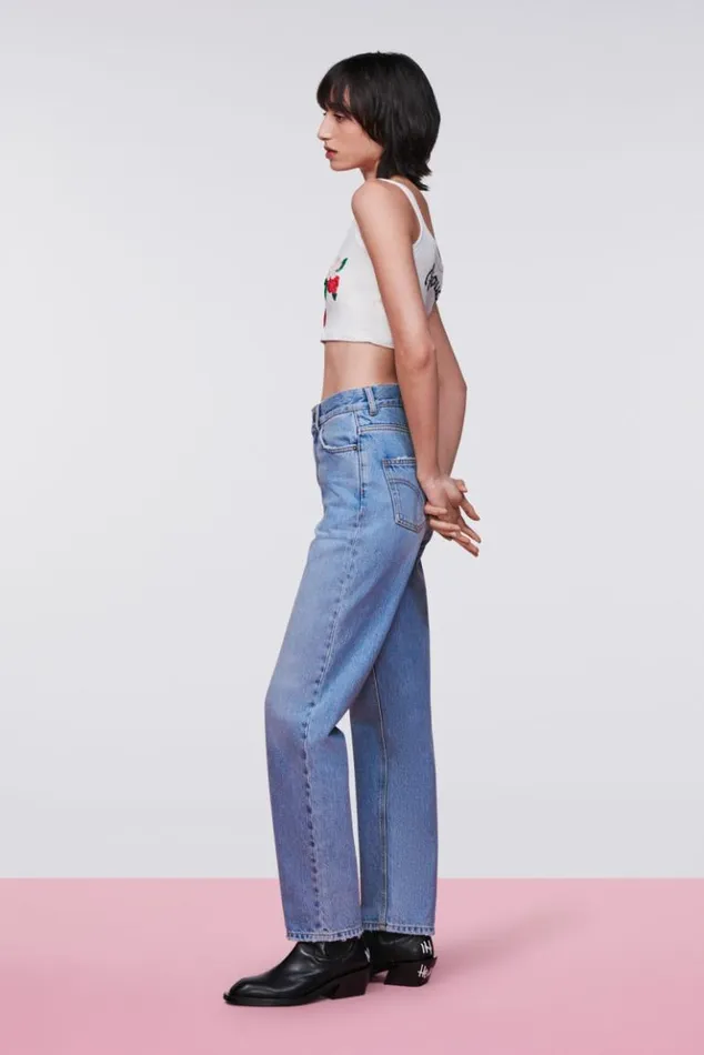 Women Fiorucci High Waist Jeans Light Blue Light Blue Women Fiorucci High Waist Jeans Light Blue Light Blue