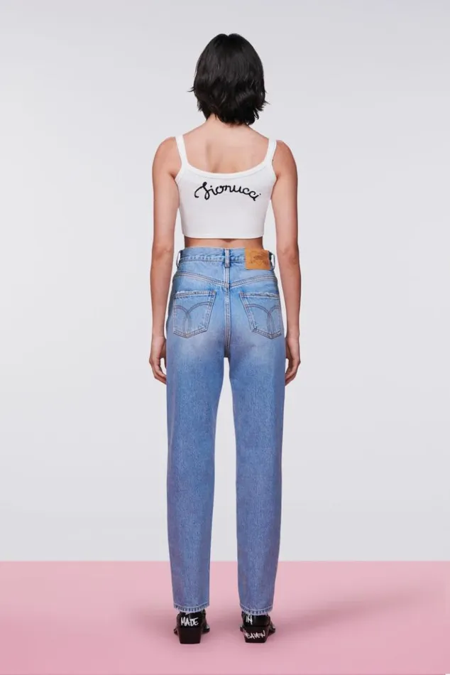 Women Fiorucci High Waist Jeans Light Blue Light Blue Women Fiorucci High Waist Jeans Light Blue Light Blue
