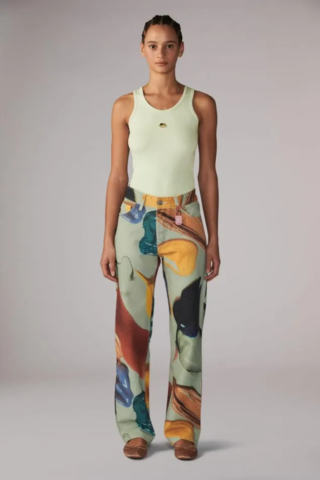Women Fiorucci Icon Angels Plaque Vest Green Green