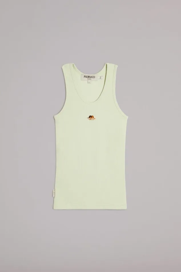 Women Fiorucci Icon Angels Plaque Vest Green Green Women Fiorucci Icon Angels Plaque Vest Green Green
