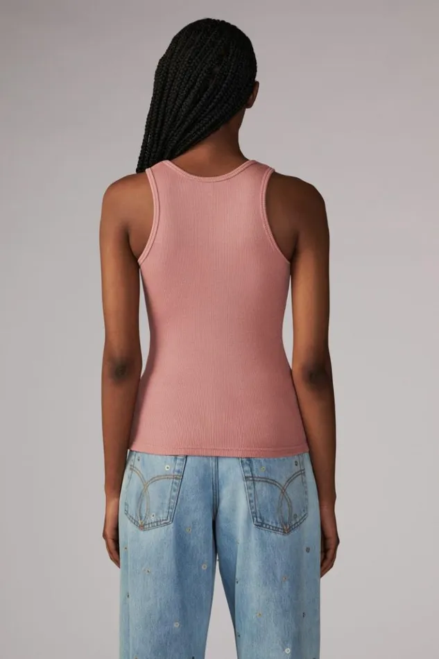 Women Fiorucci Icon Angels Plaque Vest Pink Pink Women Fiorucci Icon Angels Plaque Vest Pink Pink