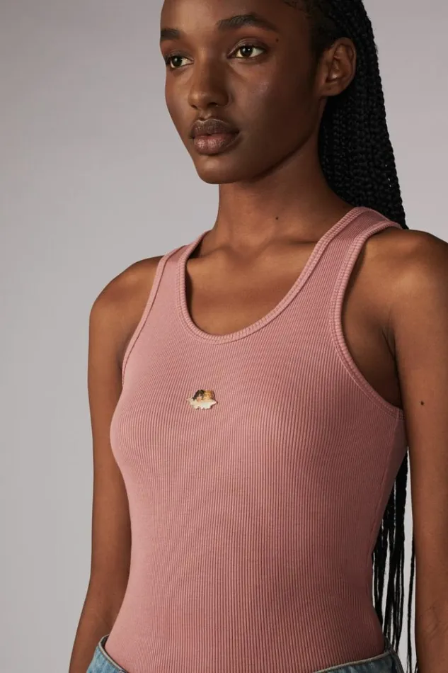 Women Fiorucci Icon Angels Plaque Vest Pink Pink Women Fiorucci Icon Angels Plaque Vest Pink Pink