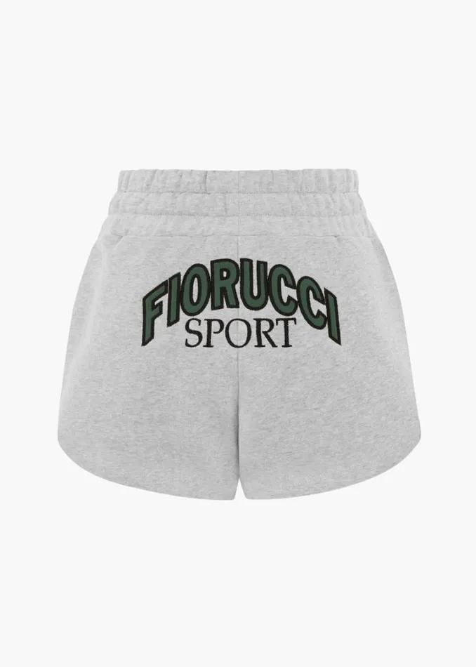 Women Fiorucci Logo Sport Shorts Grey Grey Women Fiorucci Logo Sport Shorts Grey Grey