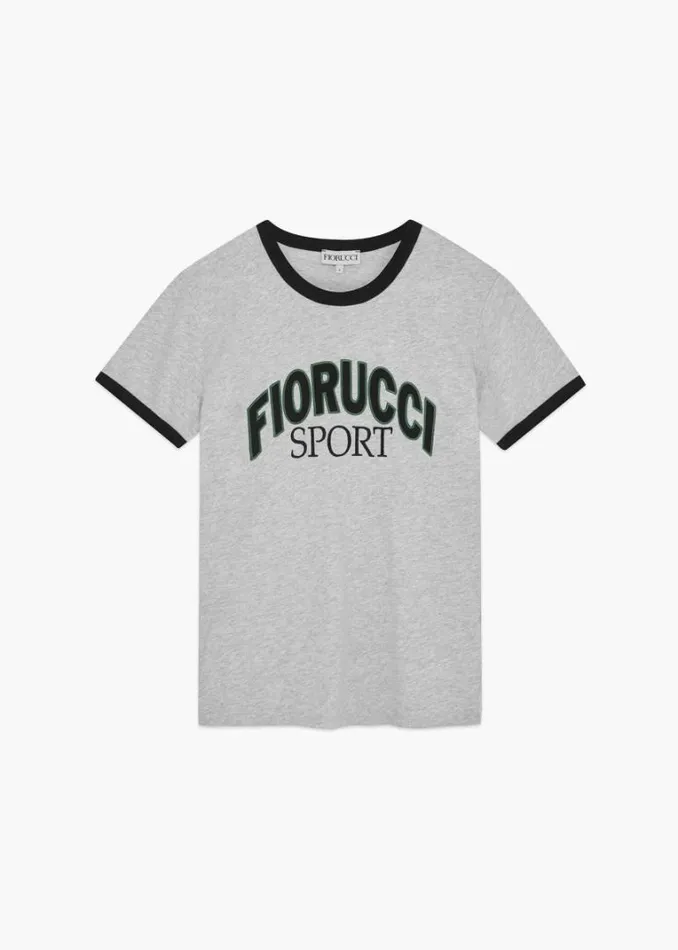 Women Fiorucci Logo Sport TShirt Grey Grey Women Fiorucci Logo Sport TShirt Grey Grey