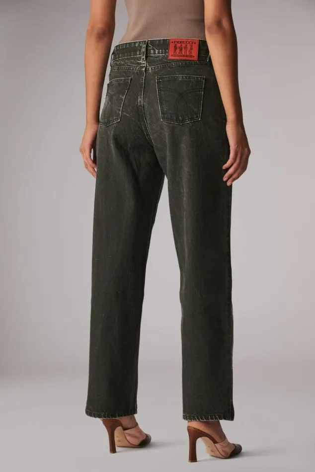 Women Fiorucci Marasca Graphic Crop Jeans Black Black Women Fiorucci Marasca Graphic Crop Jeans Black Black