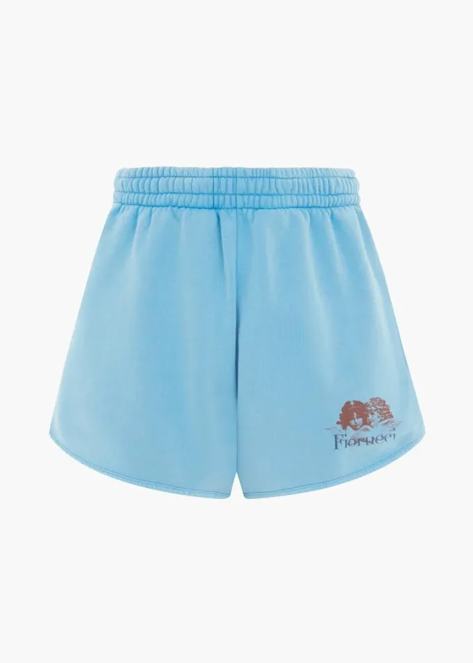 Women Fiorucci Milano Angels Sweat Shorts Blue Blue Women Fiorucci Milano Angels Sweat Shorts Blue Blue