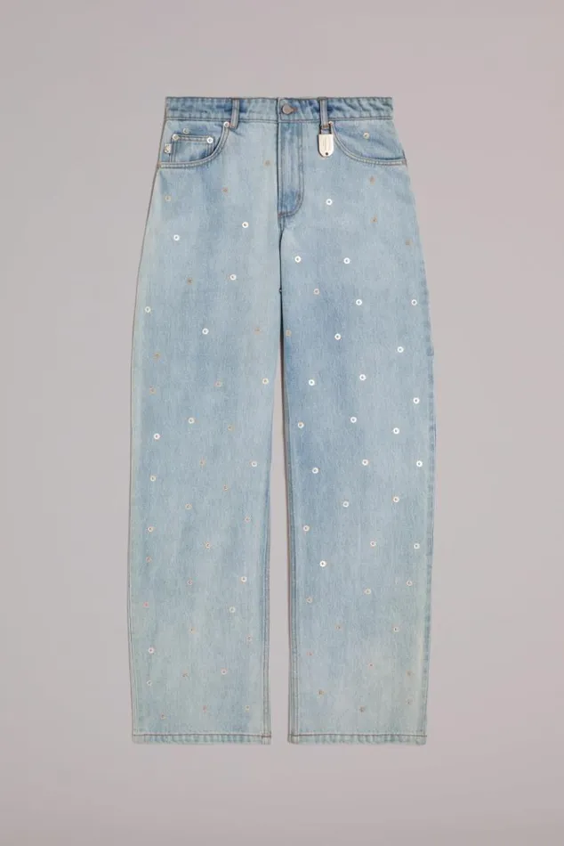 Women Fiorucci Rivet Jeans Blue Blue Women Fiorucci Rivet Jeans Blue Blue