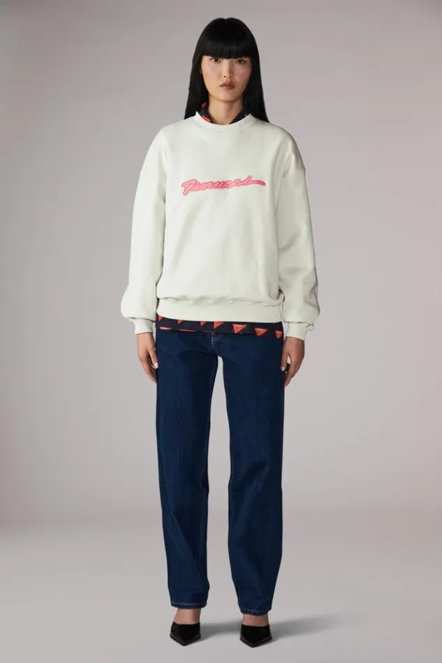 Women Fiorucci Squiggle Logo Sweatshirt Green Green