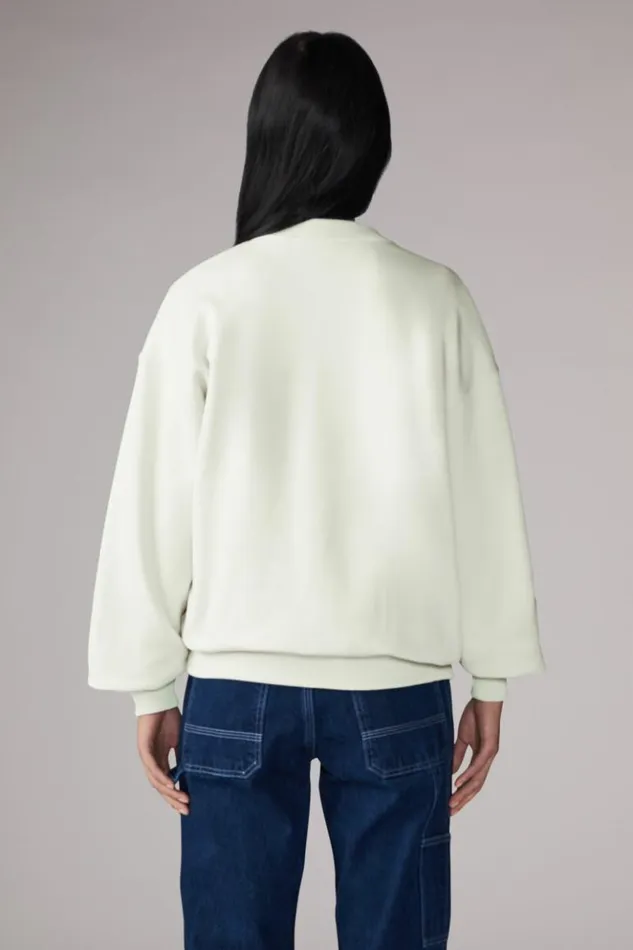 Women Fiorucci Squiggle Logo Sweatshirt Green Green Women Fiorucci Squiggle Logo Sweatshirt Green Green