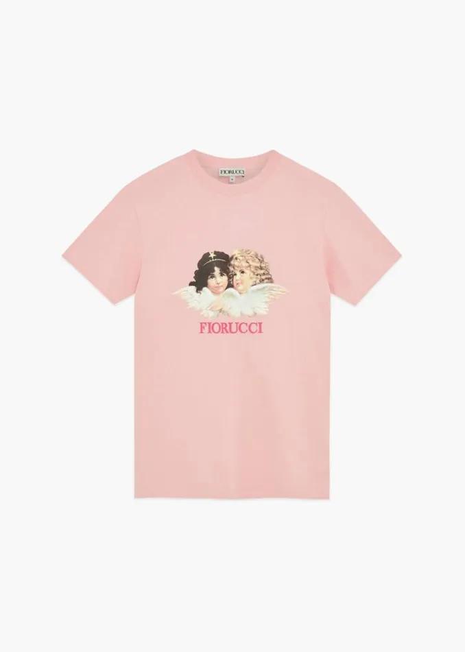 Women Fiorucci Vintage Angels TShirt Dusty Pink Pink Women Fiorucci Vintage Angels TShirt Dusty Pink Pink