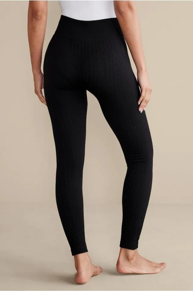 Women Fleece Lined Leggings Black Soft Surroundings Pants Women Fleece Lined Leggings Black Soft Surroundings Pants