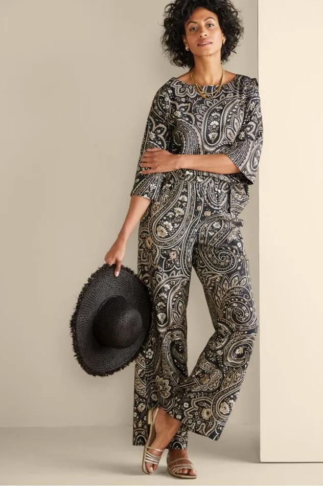 Women Fleur Pants Multi Botanical Soft Surroundings Pants Women Fleur Pants Multi Botanical Soft Surroundings Pants
