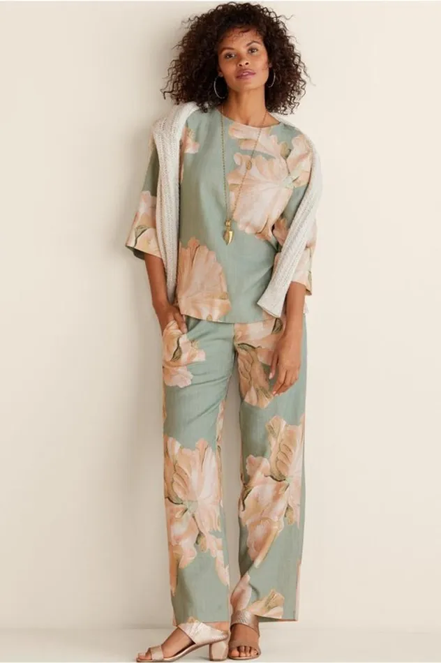 Women Fleur Pants Multi Botanical Soft Surroundings Pants Women Fleur Pants Multi Botanical Soft Surroundings Pants