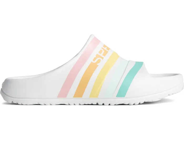 Women Float Slide Sandal Multi White Sperry Sandals