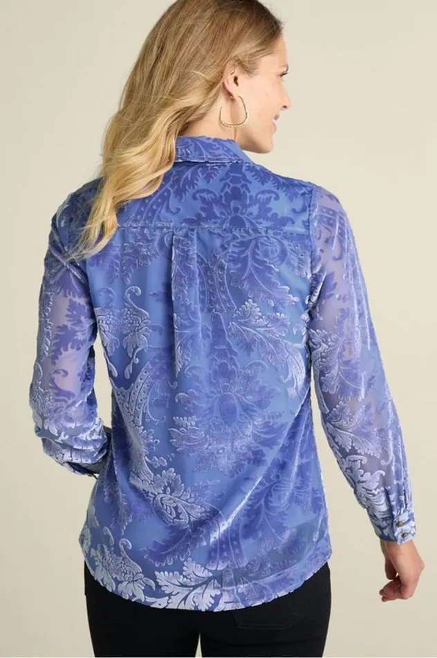 Women Floreat Velvet Shirt Purple Wine Soft Surroundings Tops Women Floreat Velvet Shirt Purple Wine Soft Surroundings Tops