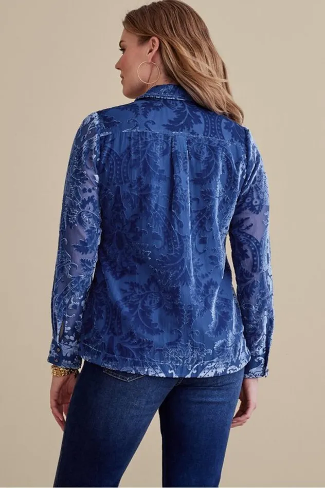 Women Floreat Velvet Shirt Purple Wine Soft Surroundings Tops Women Floreat Velvet Shirt Purple Wine Soft Surroundings Tops