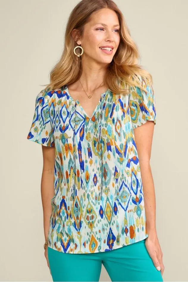 Women Francesca Top Menara Ikat Soft Surroundings Tops