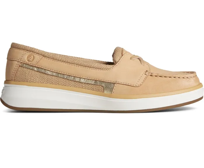Women Freshfish Boat Shoe Light Tan Sperry Boat Shoes