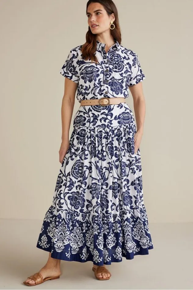 Women Gia Maxi Skirt Fiji Floral Soft Surroundings Skirts