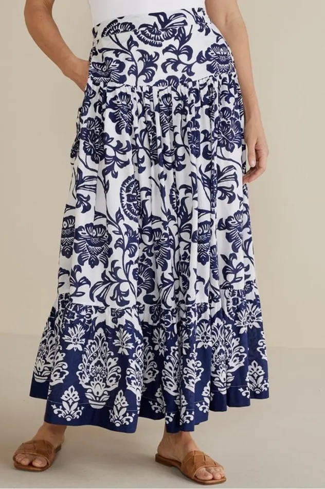 Women Gia Maxi Skirt Fiji Floral Soft Surroundings Skirts Women Gia Maxi Skirt Fiji Floral Soft Surroundings Skirts