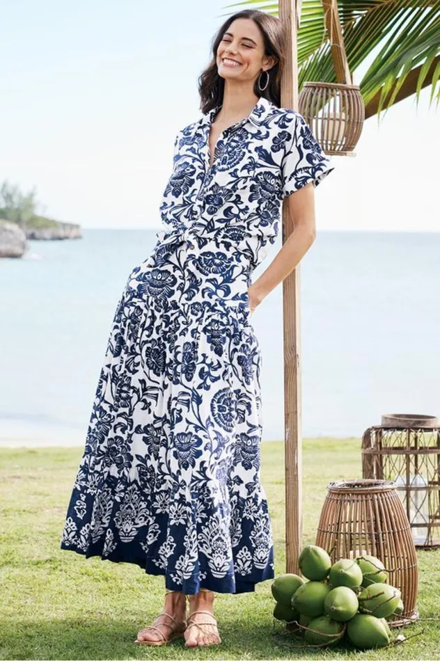 Women Gia Maxi Skirt Fiji Floral Soft Surroundings Skirts Women Gia Maxi Skirt Fiji Floral Soft Surroundings Skirts