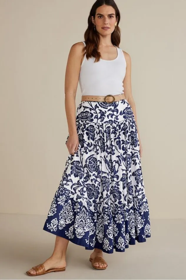 Women Gia Maxi Skirt Fiji Floral Soft Surroundings Skirts Women Gia Maxi Skirt Fiji Floral Soft Surroundings Skirts