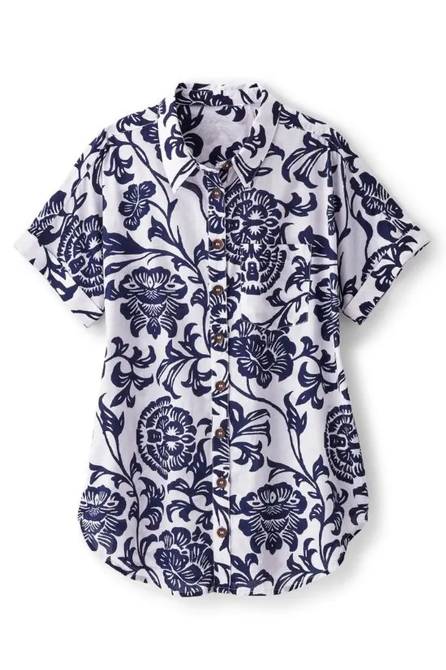 Women Gia Top Fiji Floral Soft Surroundings Tops Women Gia Top Fiji Floral Soft Surroundings Tops