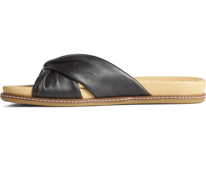 Women Gold Cup Waveside PLUSHWAVE Cross Slide Sandal Black Sperry Sandals Women Gold Cup Waveside PLUSHWAVE Cross Slide Sandal Black Sperry Sandals