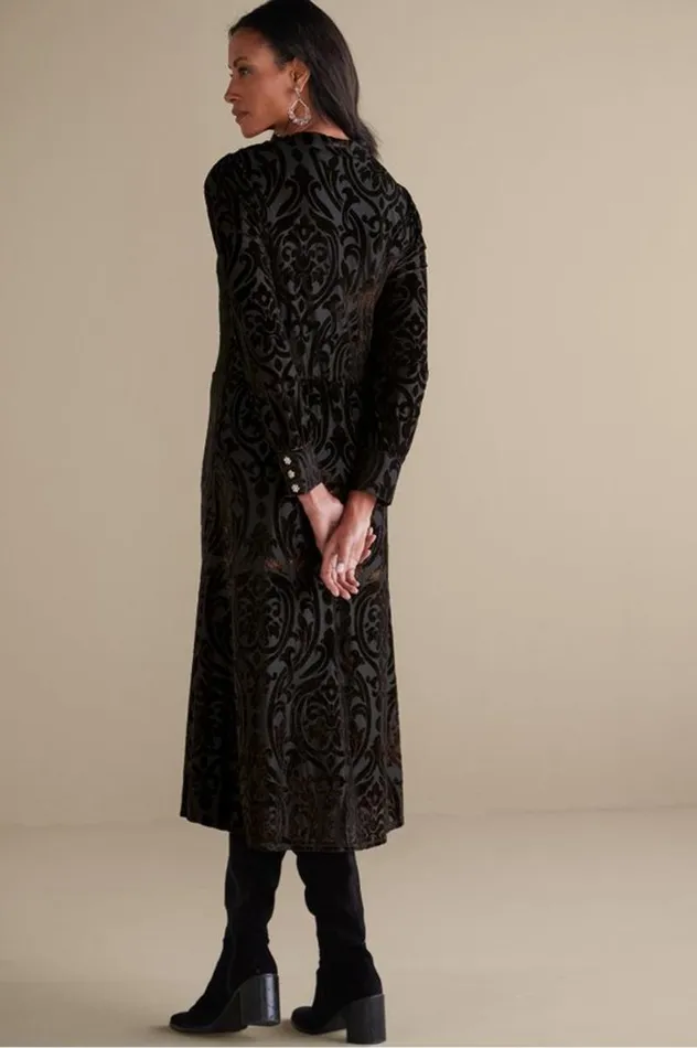 Women Hadley Velvet Dress Black Abstract Soft Surroundings Dresses Women Hadley Velvet Dress Black Abstract Soft Surroundings Dresses