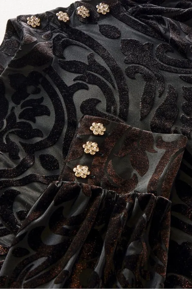 Women Hadley Velvet Dress Black Abstract Soft Surroundings Dresses Women Hadley Velvet Dress Black Abstract Soft Surroundings Dresses