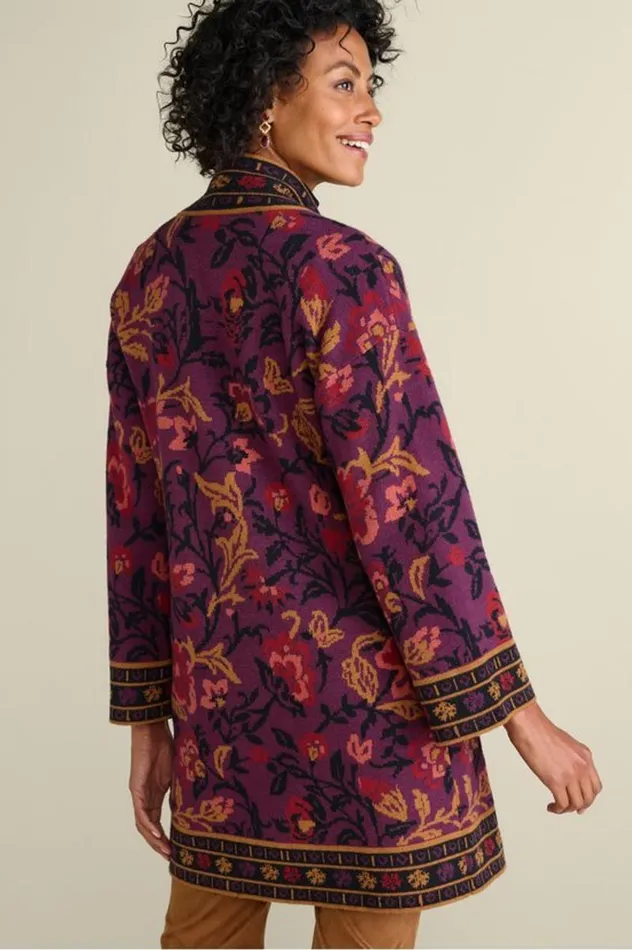 Women Haven Jacquard Cardigan Winter Garden Jacquard Soft Surroundings Tops Women Haven Jacquard Cardigan Winter Garden Jacquard Soft Surroundings Tops
