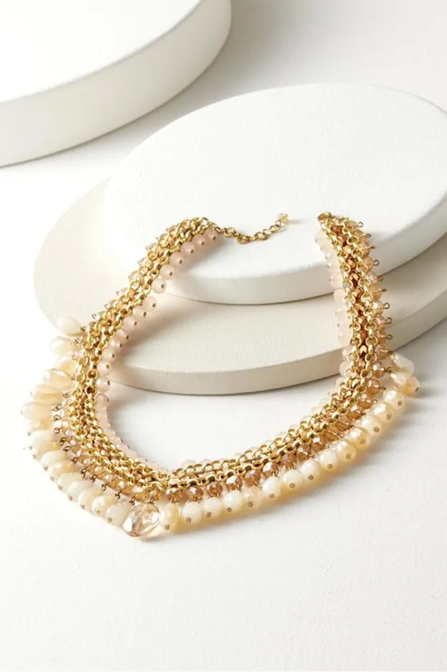 Women Hazel Bead Drops Necklace Brown Multi Soft Surroundings Jewelry