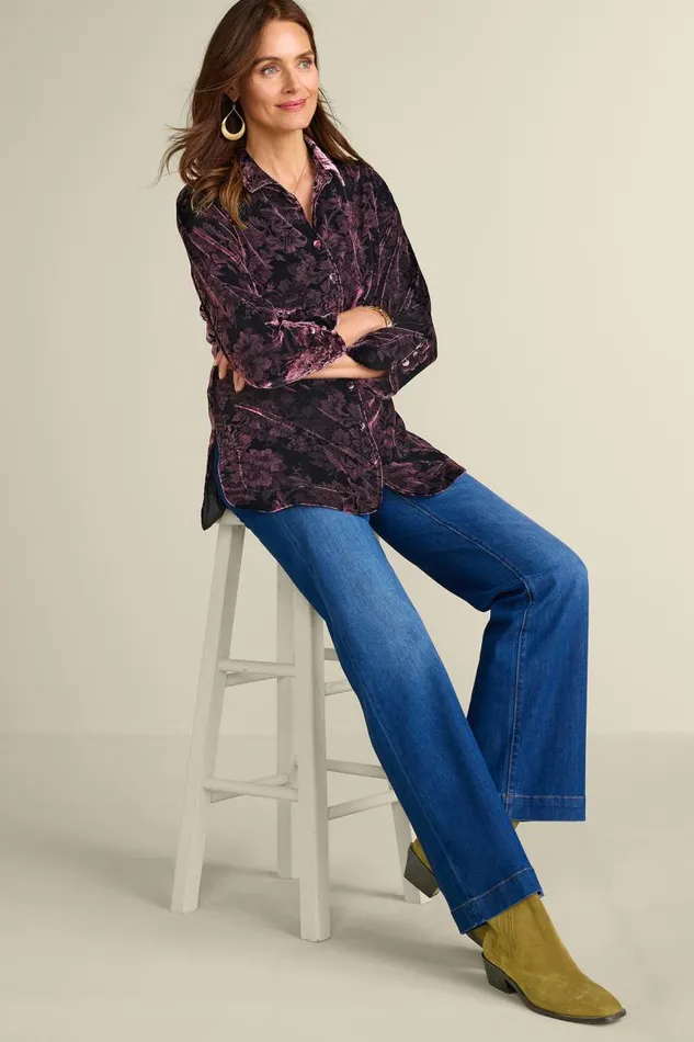 Women Icon Silk Velvet Poets Tunic Shirt Chalet Lace Wine Soft Surroundings Tops Women Icon Silk Velvet Poets Tunic Shirt Chalet Lace Wine Soft Surroundings Tops