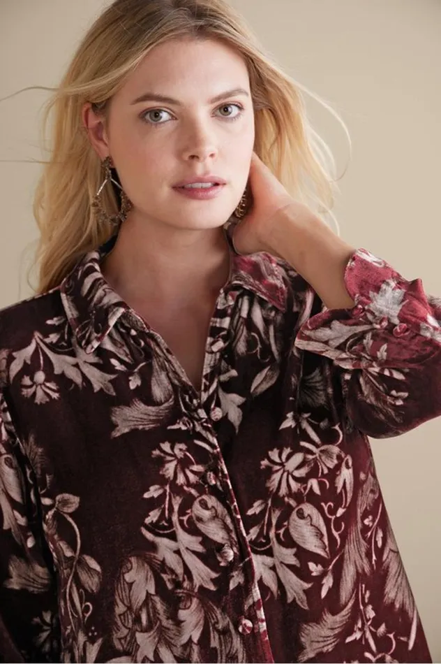 Women Icon Silk Velvet Poets Tunic Shirt Chalet Lace Wine Soft Surroundings Tops Women Icon Silk Velvet Poets Tunic Shirt Chalet Lace Wine Soft Surroundings Tops