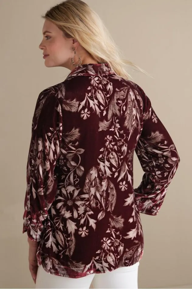 Women Icon Silk Velvet Poets Tunic Shirt Chalet Lace Wine Soft Surroundings Tops Women Icon Silk Velvet Poets Tunic Shirt Chalet Lace Wine Soft Surroundings Tops