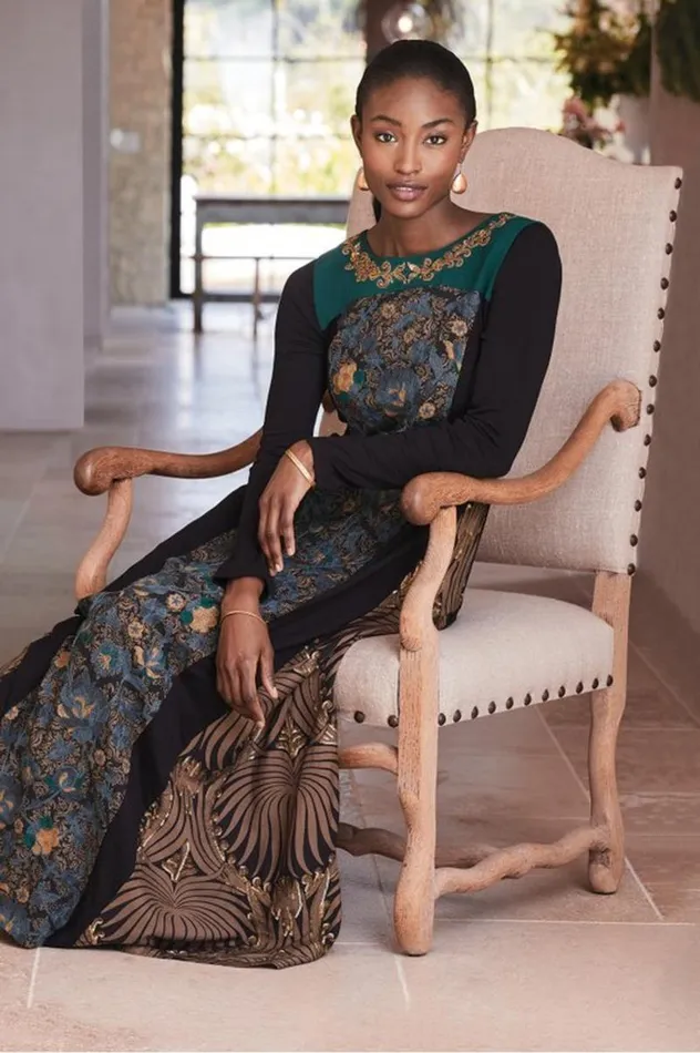 Women Icon Sultana Dress Stormy Black Multi Soft Surroundings Dresses Women Icon Sultana Dress Stormy Black Multi Soft Surroundings Dresses
