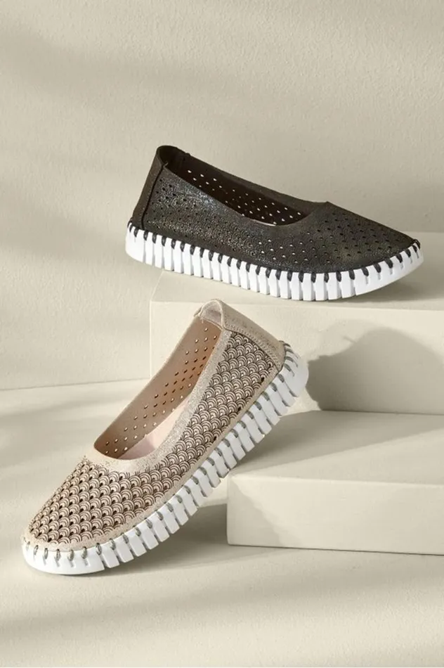 Women Ilse Jacobsen Tulip Flats Black Soft Surroundings Shoes
