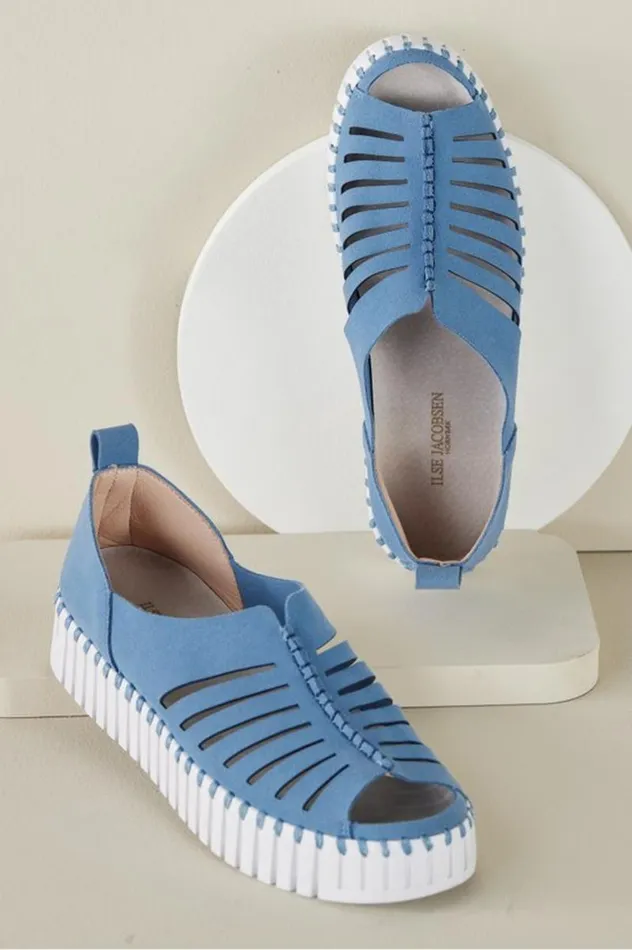 Women Ilse Jacobsen Tulip Open Sneaker Light Regatta Soft Surroundings Shoes