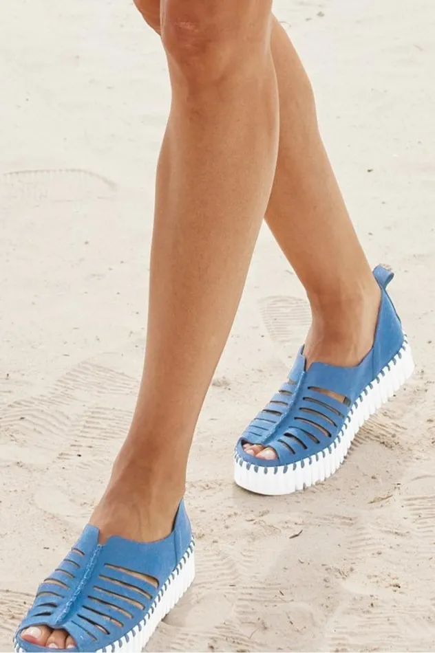 Women Ilse Jacobsen Tulip Open Sneaker Light Regatta Soft Surroundings Shoes