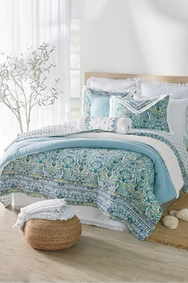 Women Ivy May Reversible Gauze Sham Indigowhite Soft Surroundings Bedding Women Ivy May Reversible Gauze Sham Indigowhite Soft Surroundings Bedding