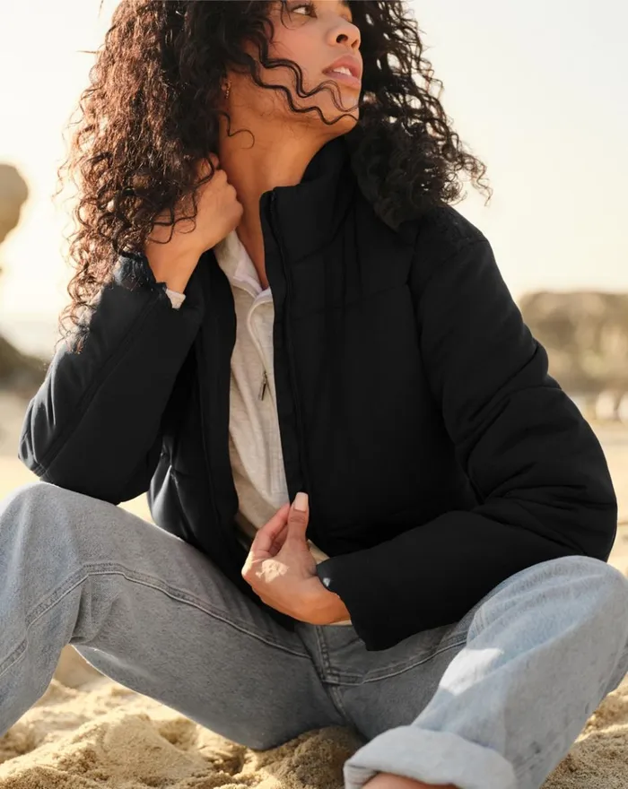 Women Jackets TravisMathew MONT BLANC PUFFER Black