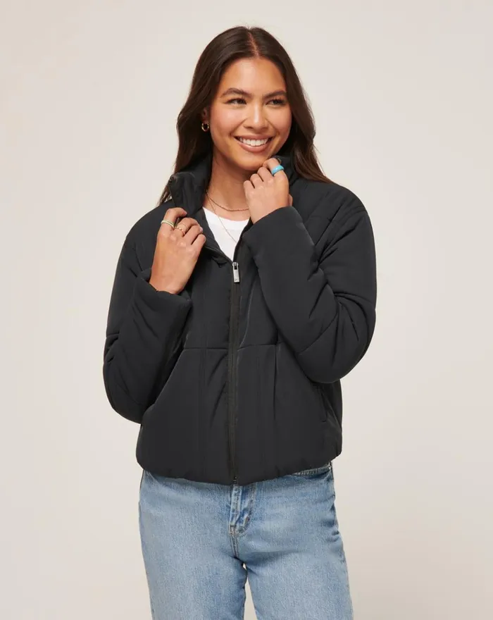 Women Jackets TravisMathew MONT BLANC PUFFER Black