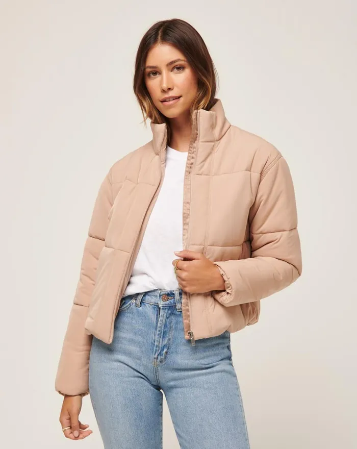Women Jackets TravisMathew MONT BLANC PUFFER Natural