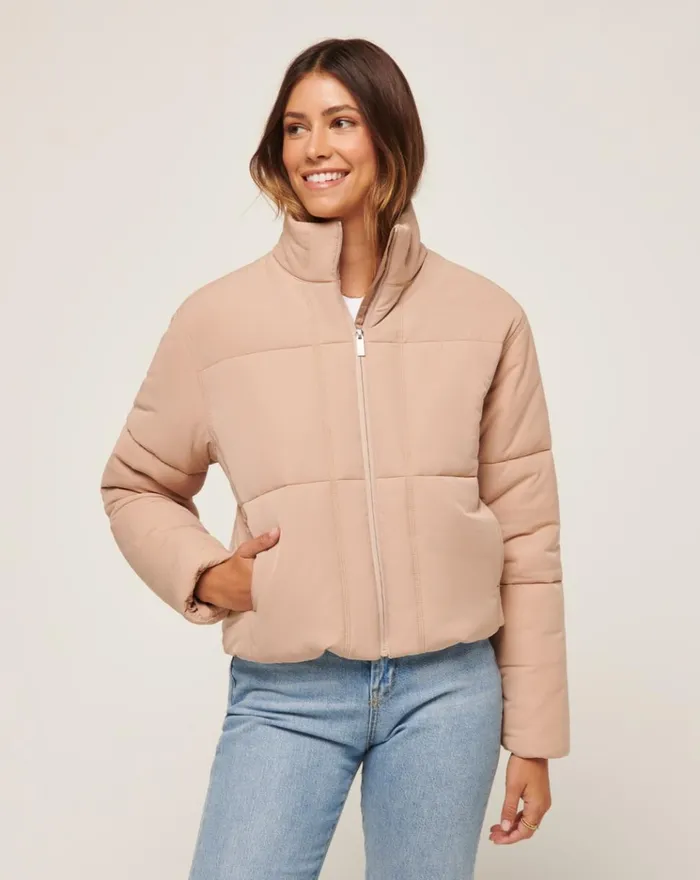 Women Jackets TravisMathew MONT BLANC PUFFER Natural