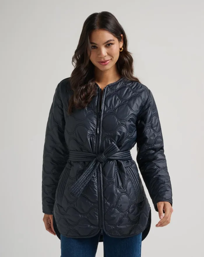 Women Jackets TravisMathew SALTWATER SPRAY QUILTED JACKET Black