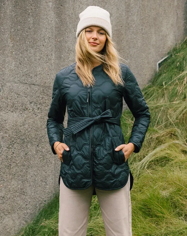 Women Jackets TravisMathew SALTWATER SPRAY QUILTED JACKET Black