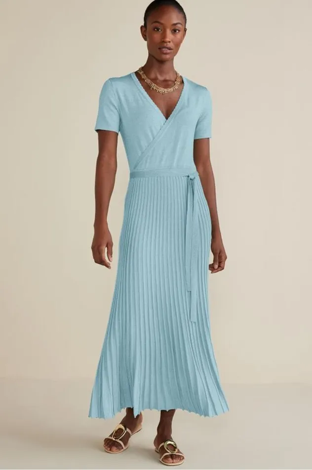 Women Janelle Maxi Dress Aquatic Blue Soft Surroundings Dresses