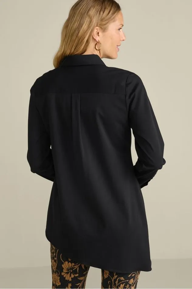 Women Jeanne Asymmetrical Tunic Black Soft Surroundings Tops Women Jeanne Asymmetrical Tunic Black Soft Surroundings Tops