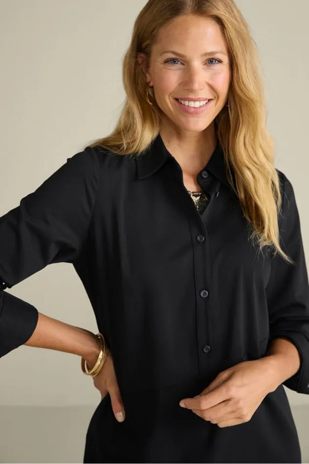 Women Jeanne Asymmetrical Tunic Black Soft Surroundings Tops Women Jeanne Asymmetrical Tunic Black Soft Surroundings Tops